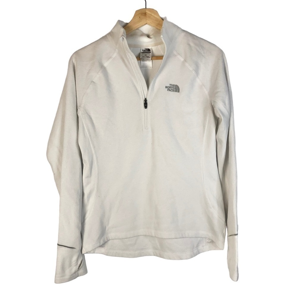 The North Face White VaporWick Flight Series Fleece Half Zip Pullover M